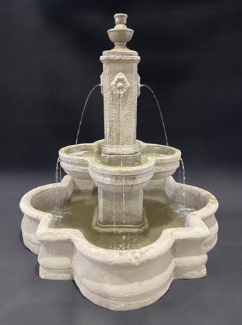 Diamante Fountain with 66" Quatrefoil Basin