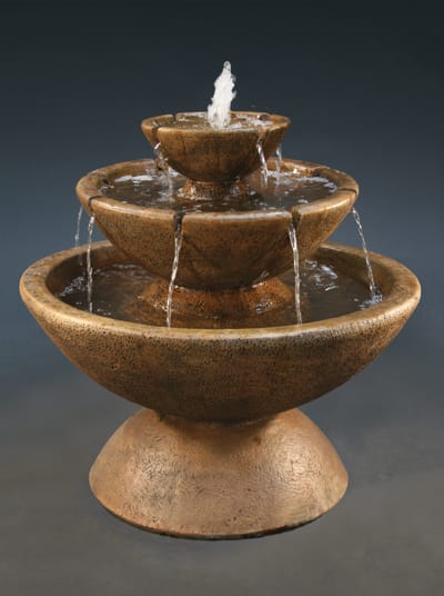Color Bowl with Lips Fountain, 3-Tier