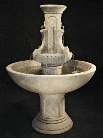 Courtyard Fleur De Lis Fountain
