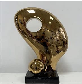 Golden Egg Sculpture