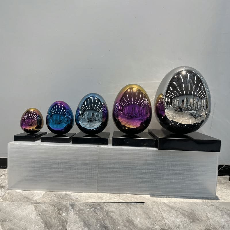 Stainless Steel Egg Sculpture