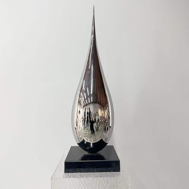 Stainless Steel Landscape Water Droplet Sculpture