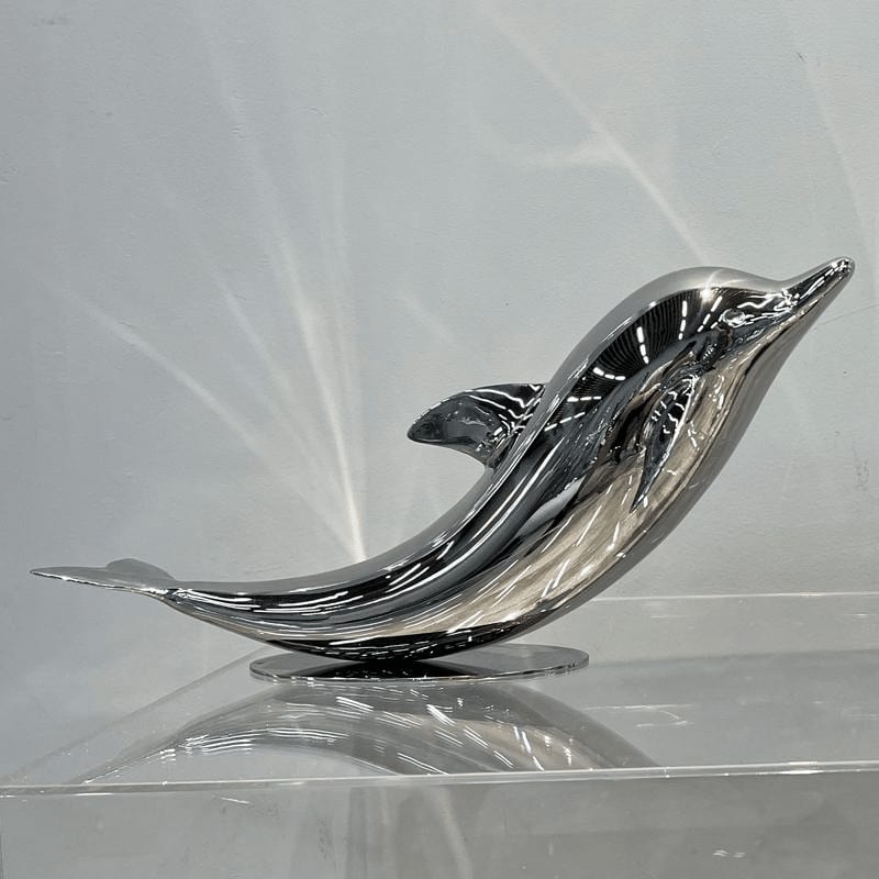Stainless Steel Miami Dolphin Sculpture