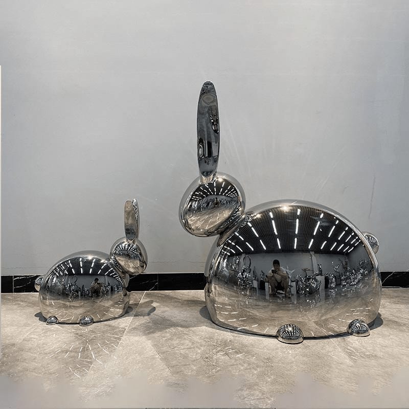 Stainless Steel Rabbit Sculpture