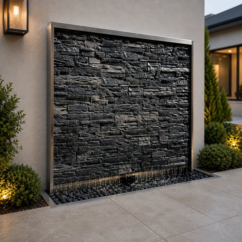 Faux Brick Water Wall