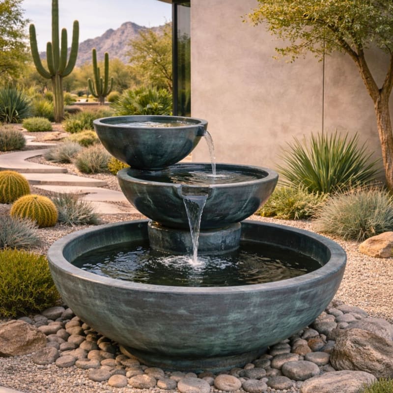 Cascata Spillway Fountain - Fiore Stone #2011-F