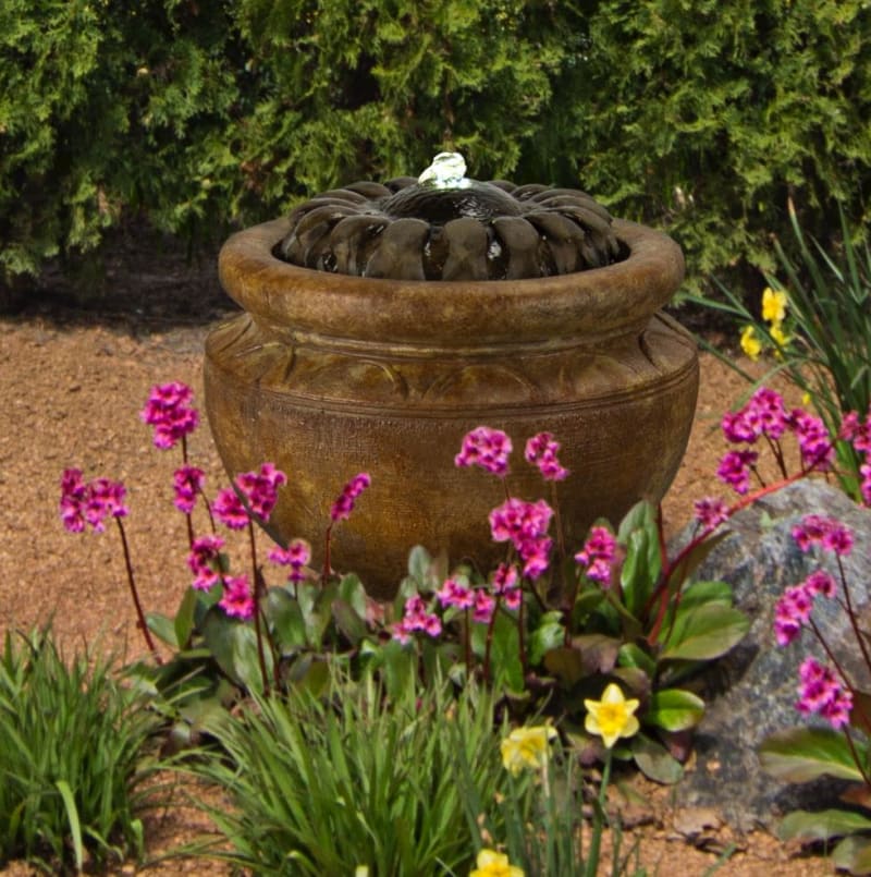 New Sunflower Patio Bubbler Fountain