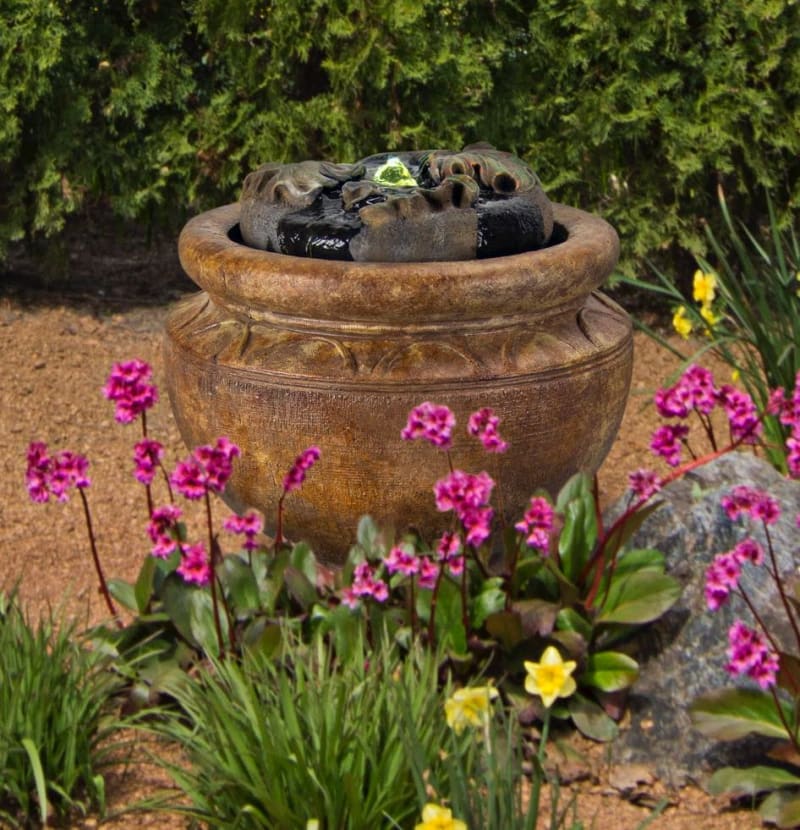 New Maple Leaf Patio Bubbler Fountain