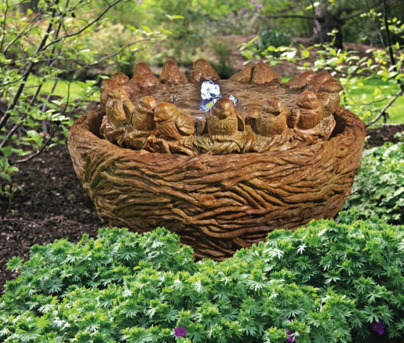 Ring of Birds Bubbler Fountain
