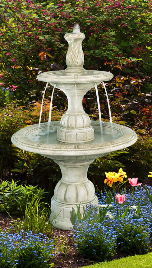 Small Contemporary Two-Tier Fountain
