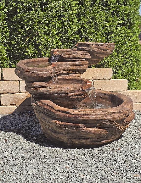 Curving Slate Fountain