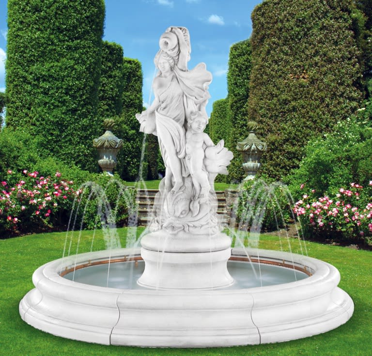Venus With Dolphins Fountain with Spray Ring, 12 pc. - 9019 Discontinued