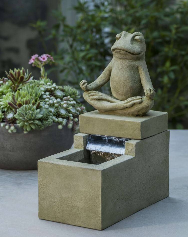 Mini Element Zen Frog Fountain