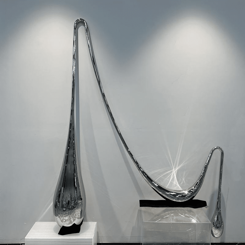 Stainless Steel Large Water Droplet Sculpture