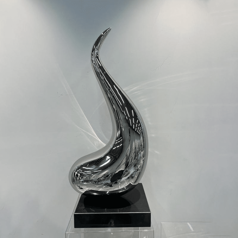 Stainless Steel Flickering Flame Sculpture