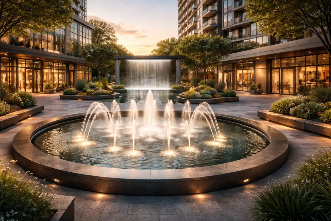 464.1.Plaza-Centered-Fountains
