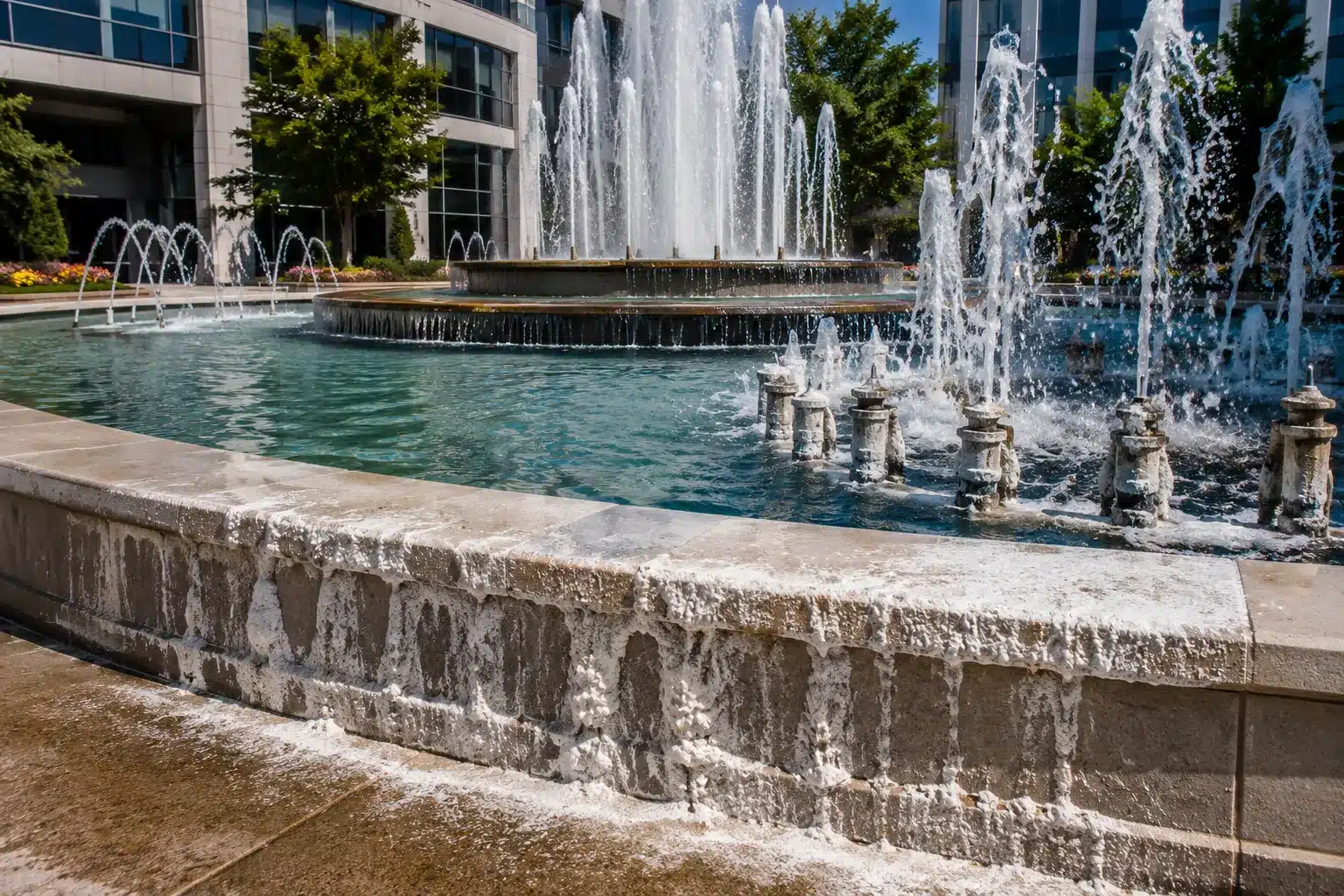 How Water Hardness Affects Long-Term Commercial Fountain Performance