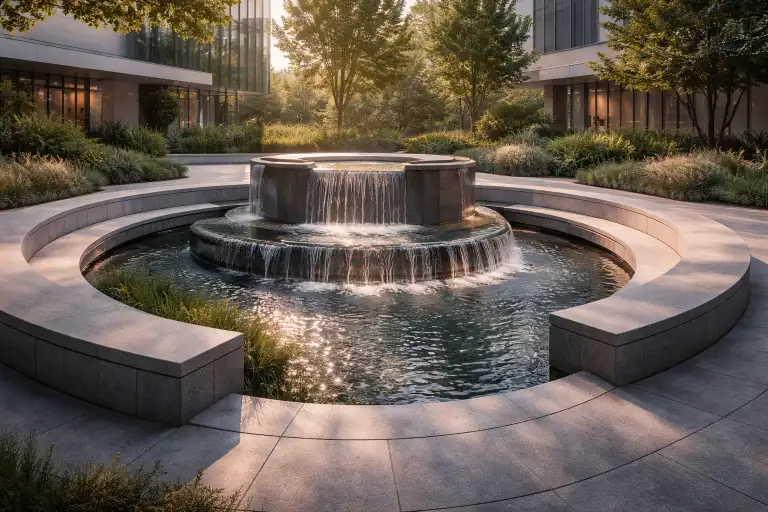 450.1.Bench-Fountain