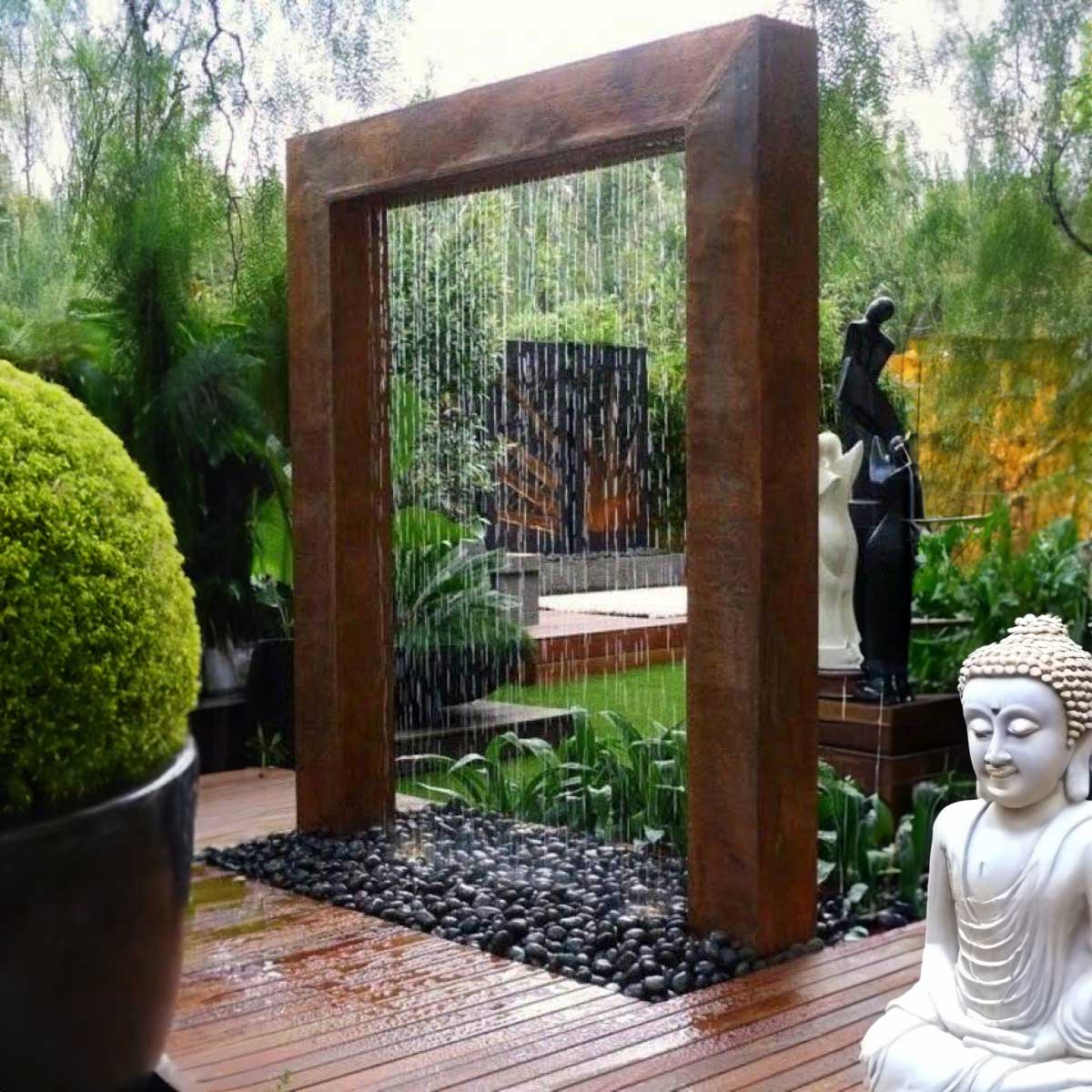 rain curtain fountain main