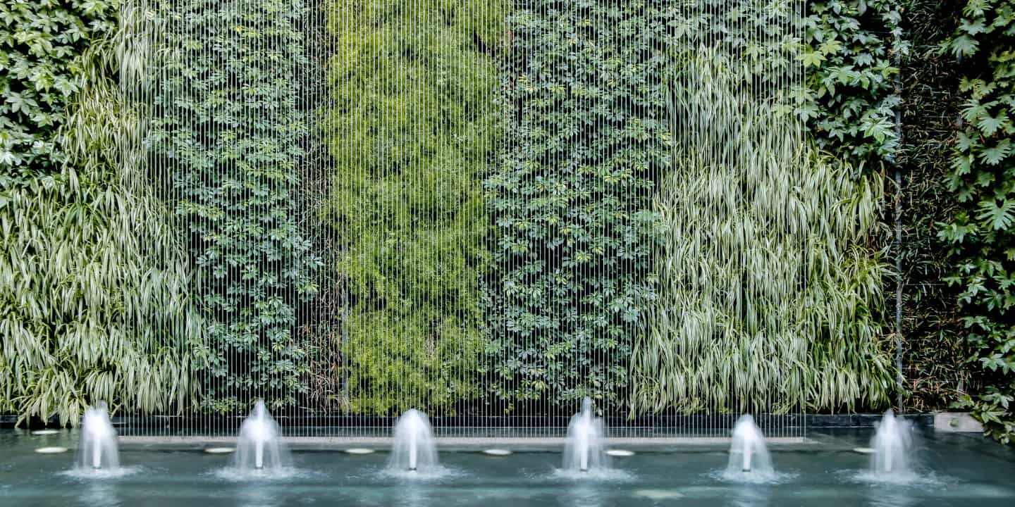 17.1.green wall and fountain