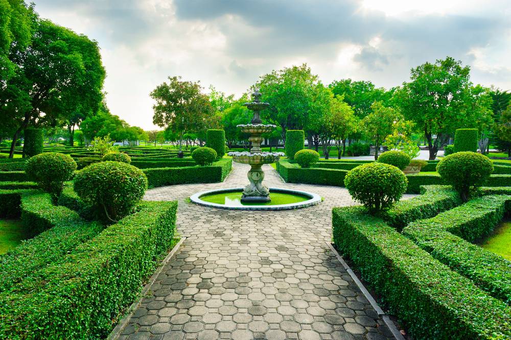 garden fountain