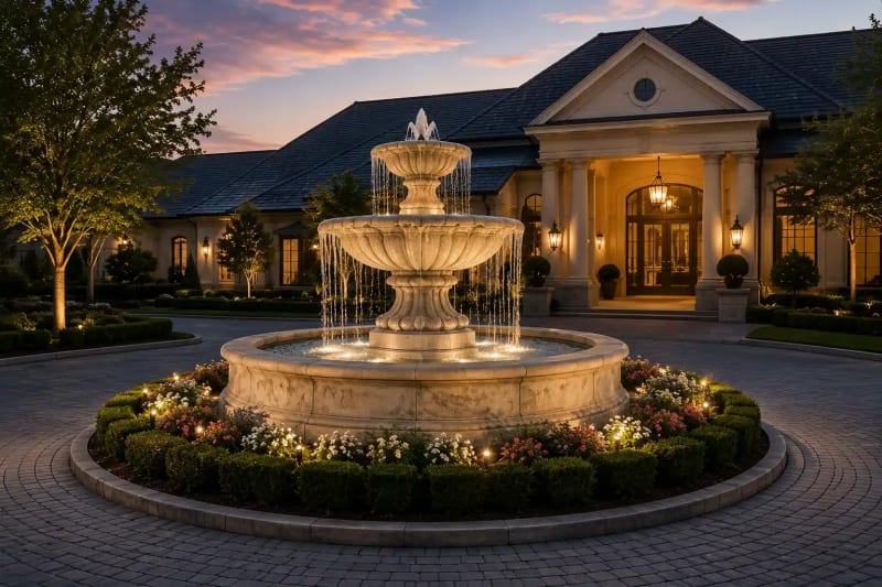 Designing Fountains for Private Members Clubs and Country Clubs.