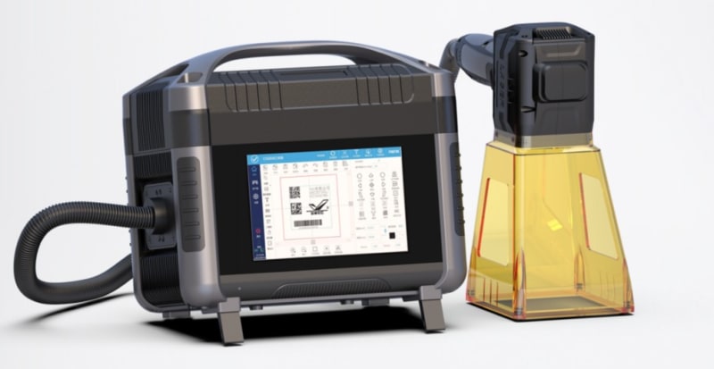 Ručný fiber laser 50W pre mobilné značenie - kov plast