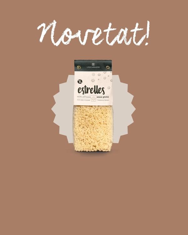 Estrelletes sense gluten: Fetes amb sèmola de blat de moro escairat.