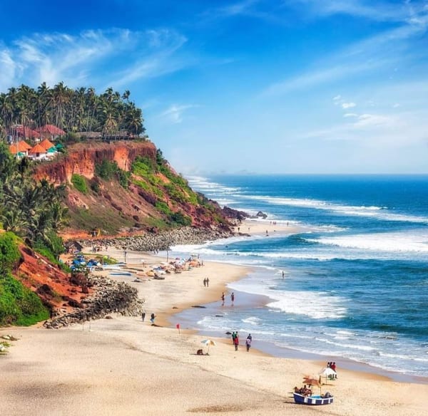 Varkala cliff