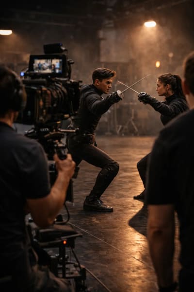 recrutés sur des spectacles et tournages