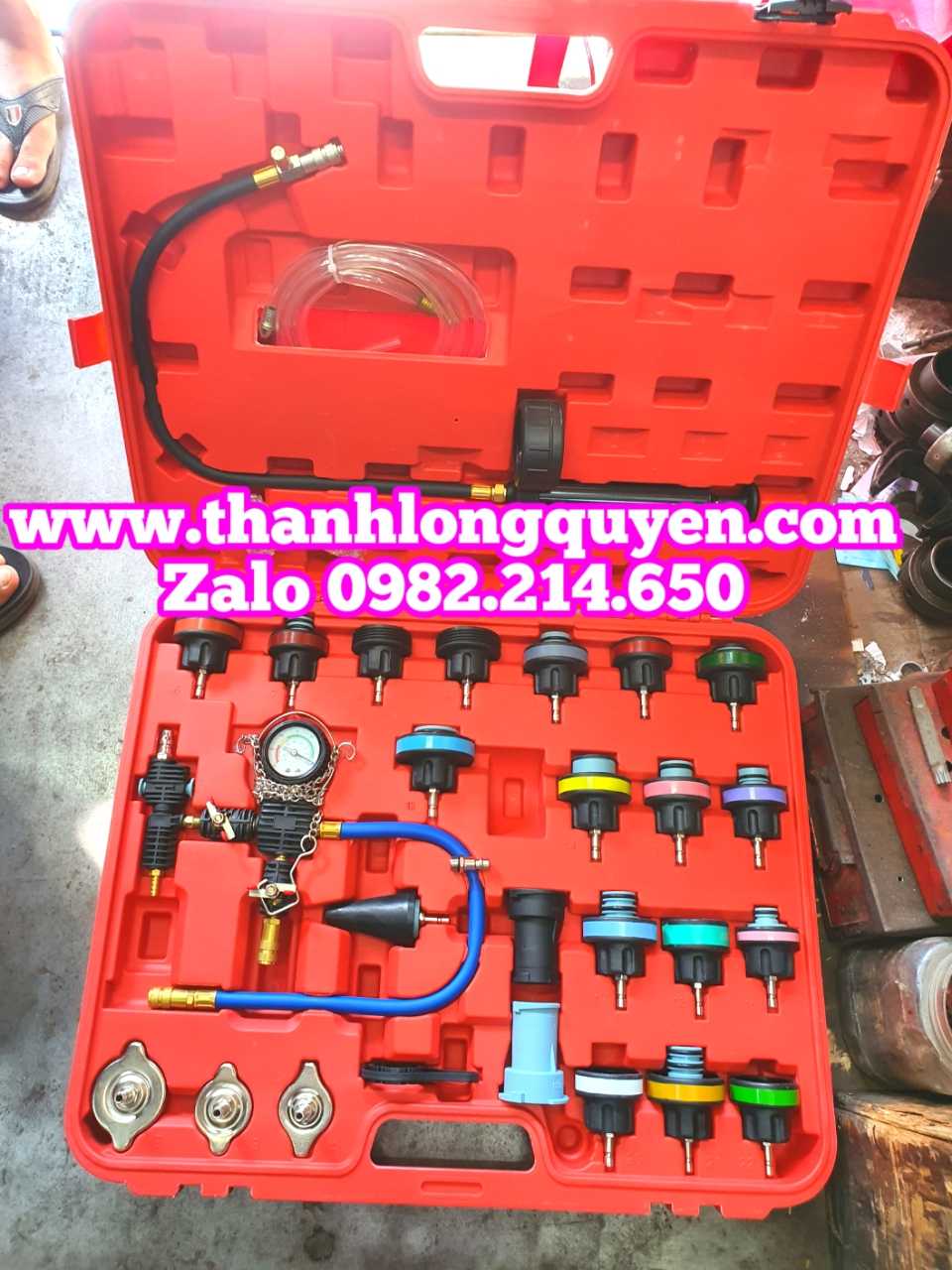 bộ thử kín két nước kiểm tra rò rỉ két nước hệ thống làm mát 28 chi tiết