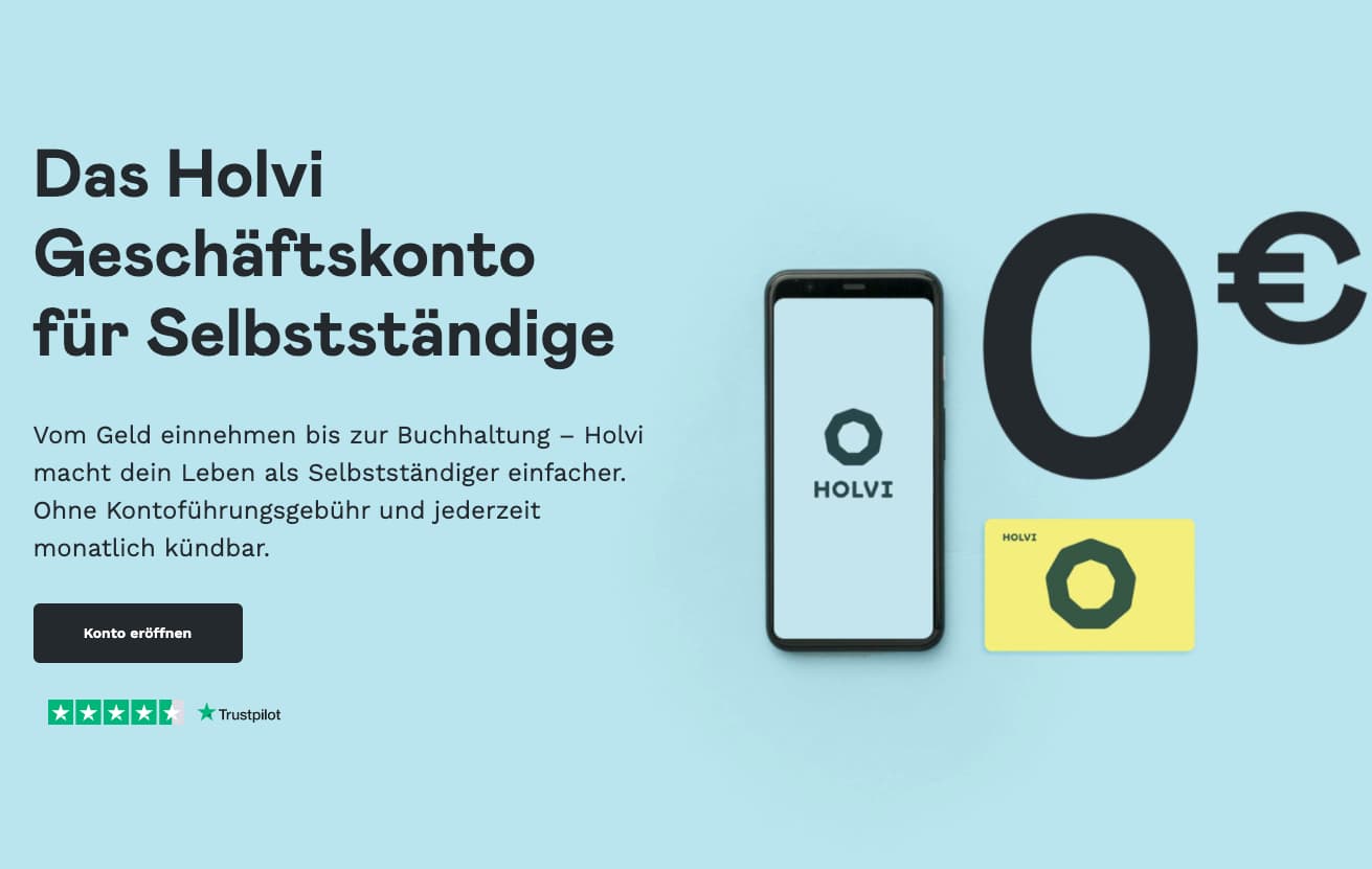 Holvi - Freelancer Geschäftskonto