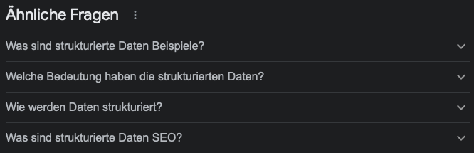 Strukturierte Daten