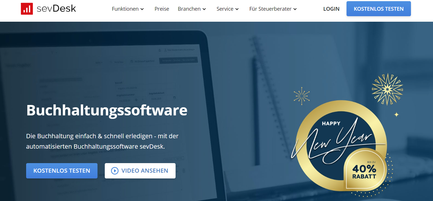 SevDesk Website