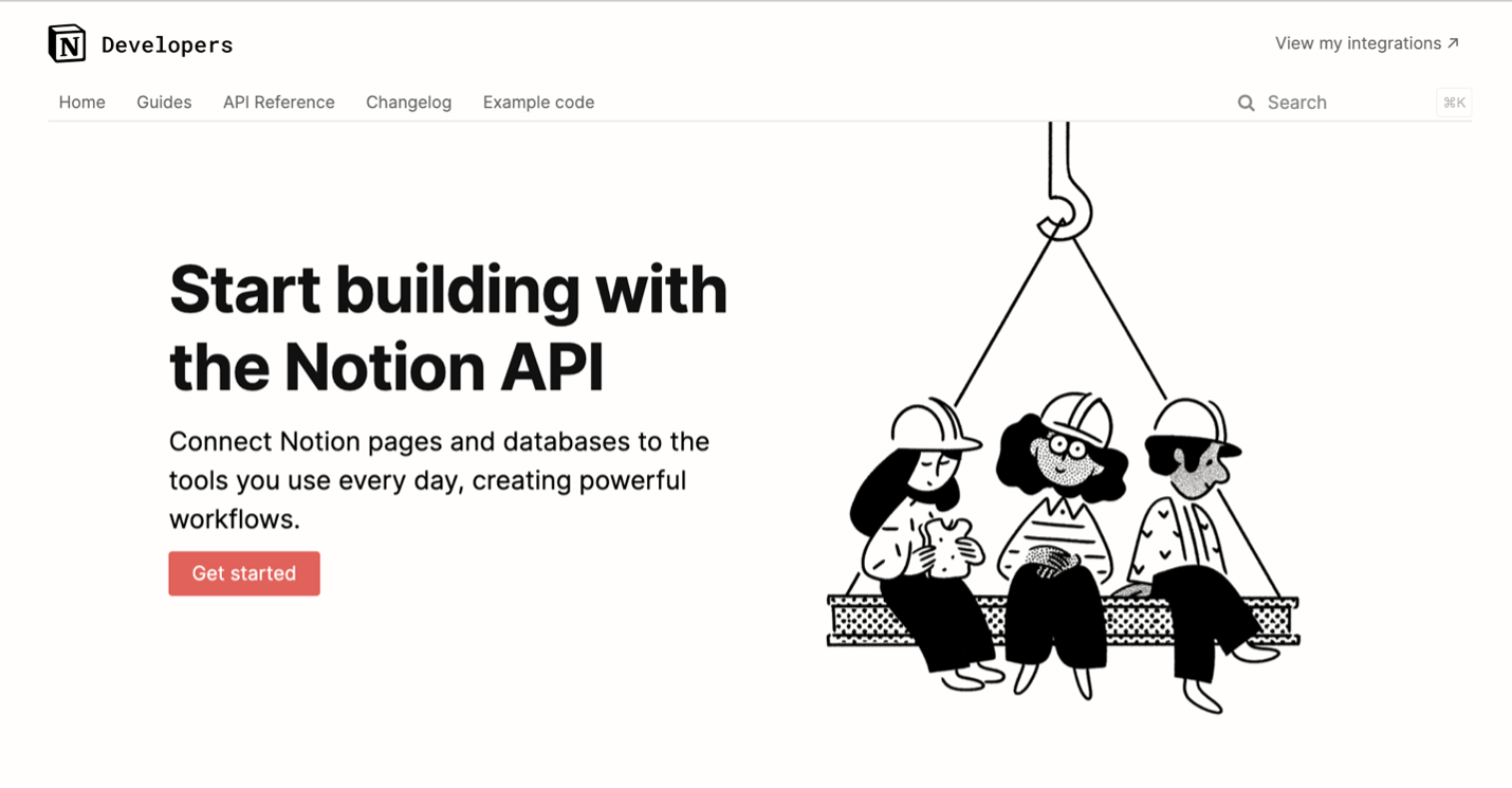 API Schnittstelle Notion