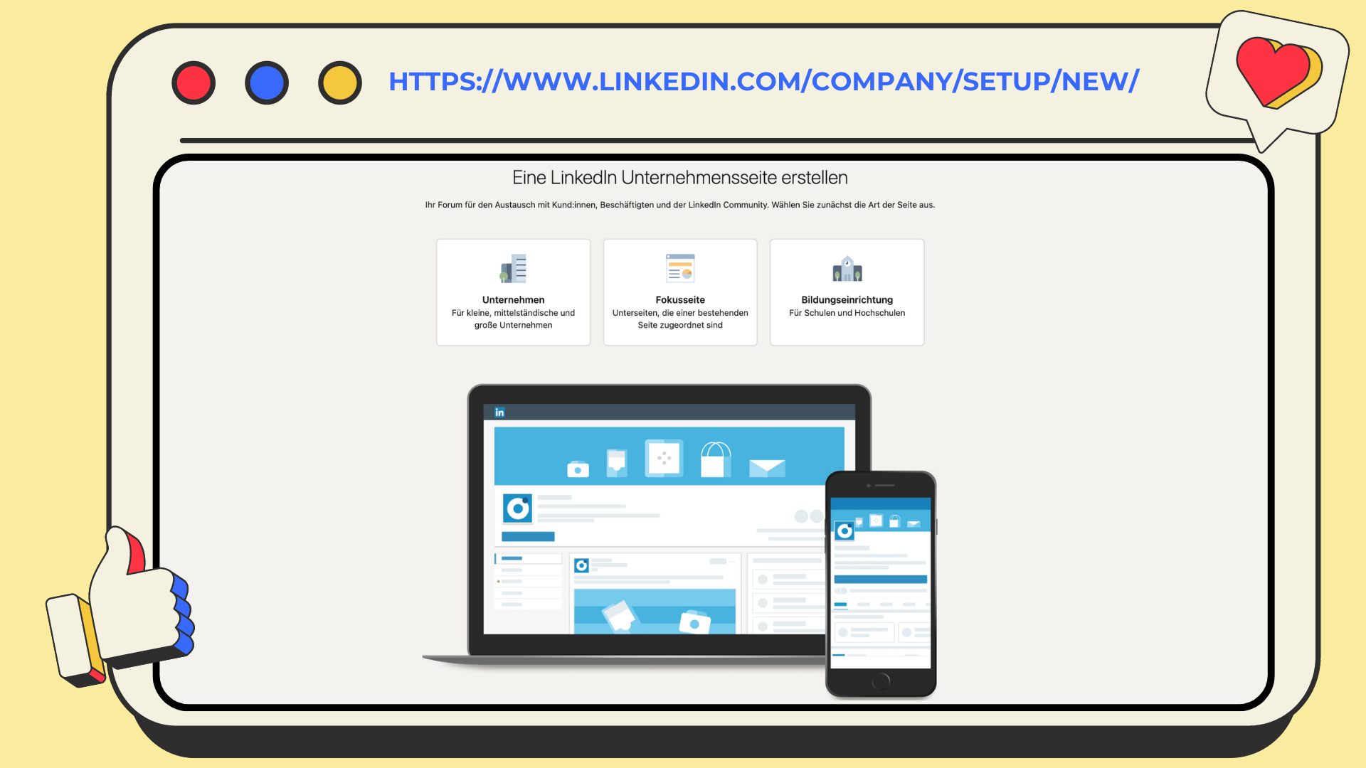 LinkedIn Unternehmensseite