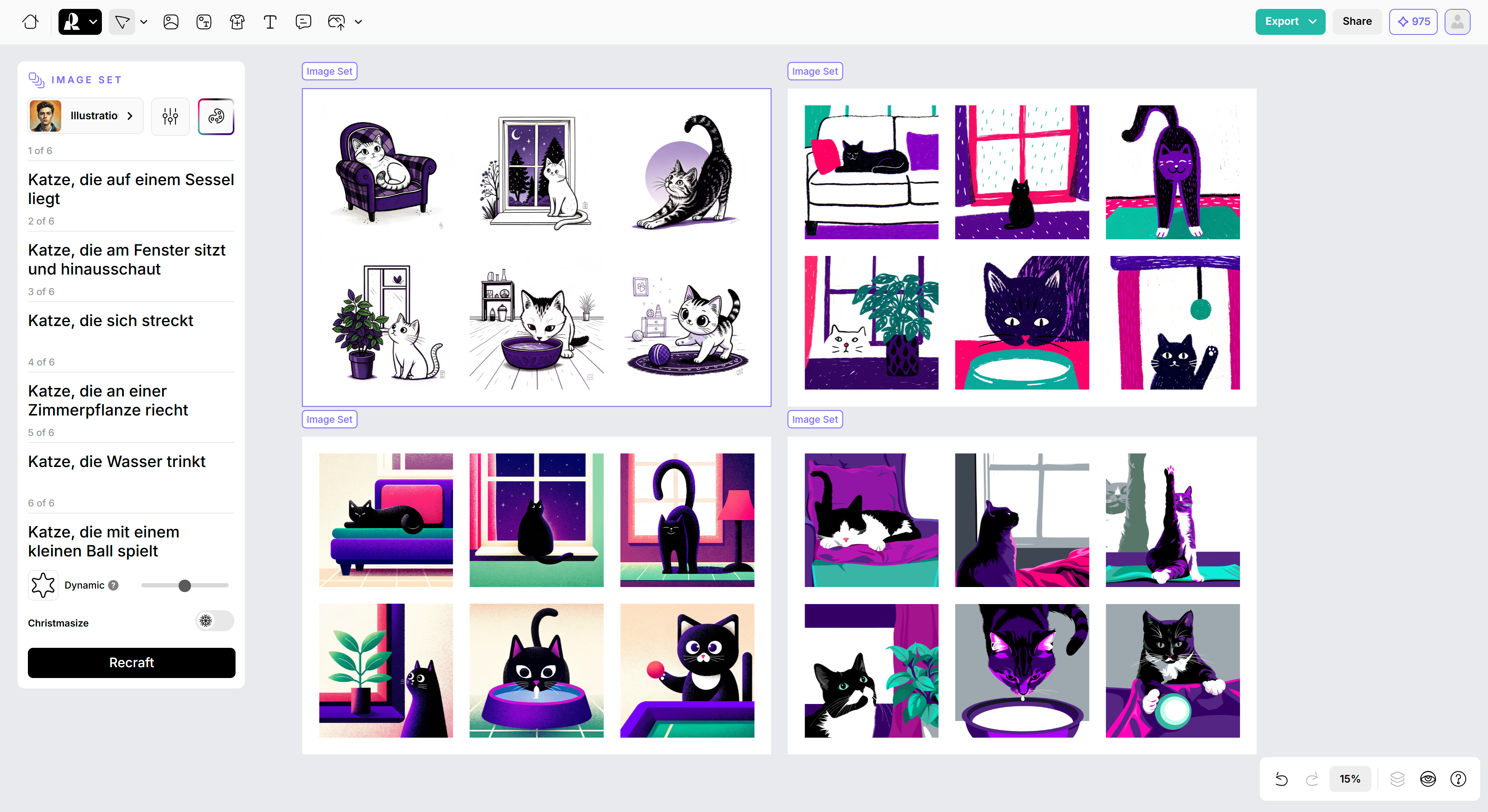 screenshot-recraft_ai-verschiedene-Stile