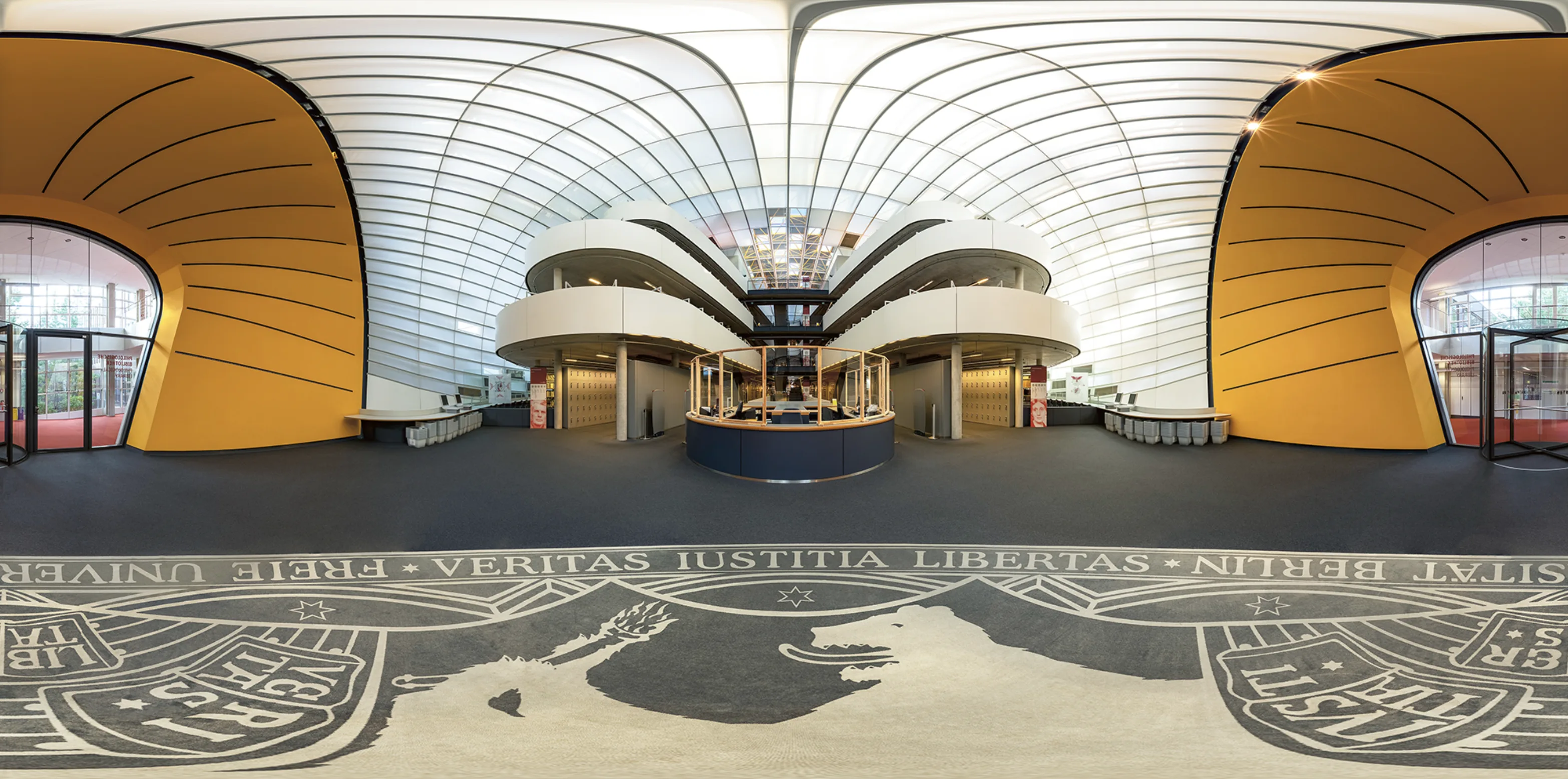 Interaktive 360&deg; Tour durch die philologische Bibliothek der Freien Universit&auml;t Berlin