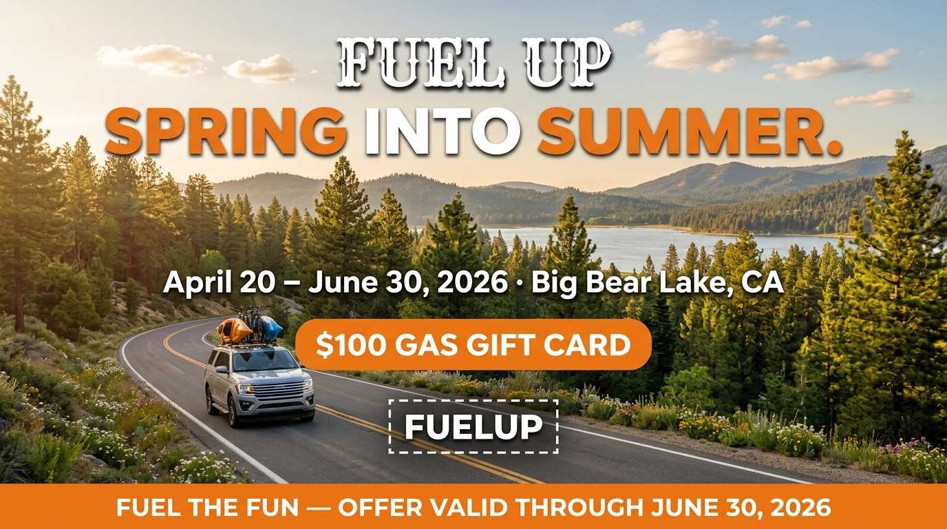 Fuel Up & Getaway – Big Bear Gas Card Package