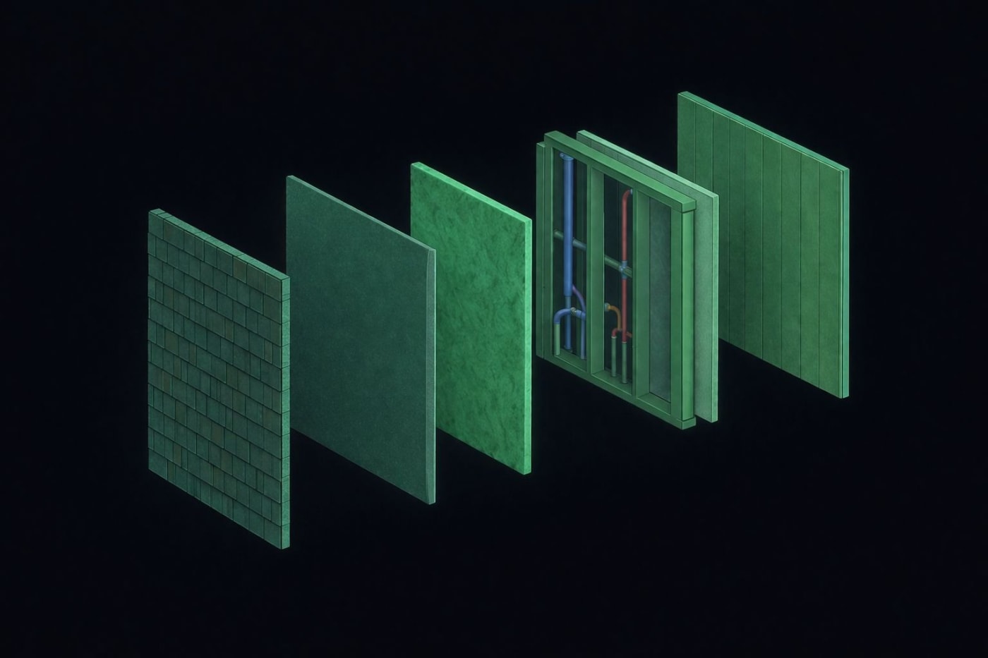101 — The Modernist — wall system diagram