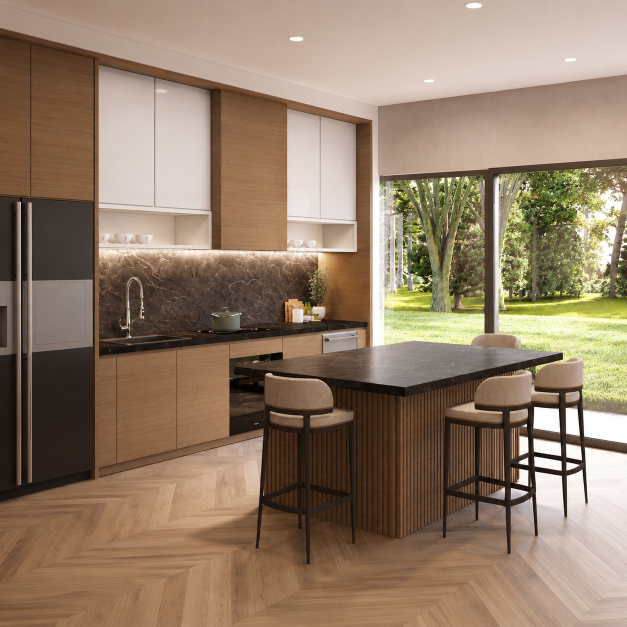 Kitchen side view