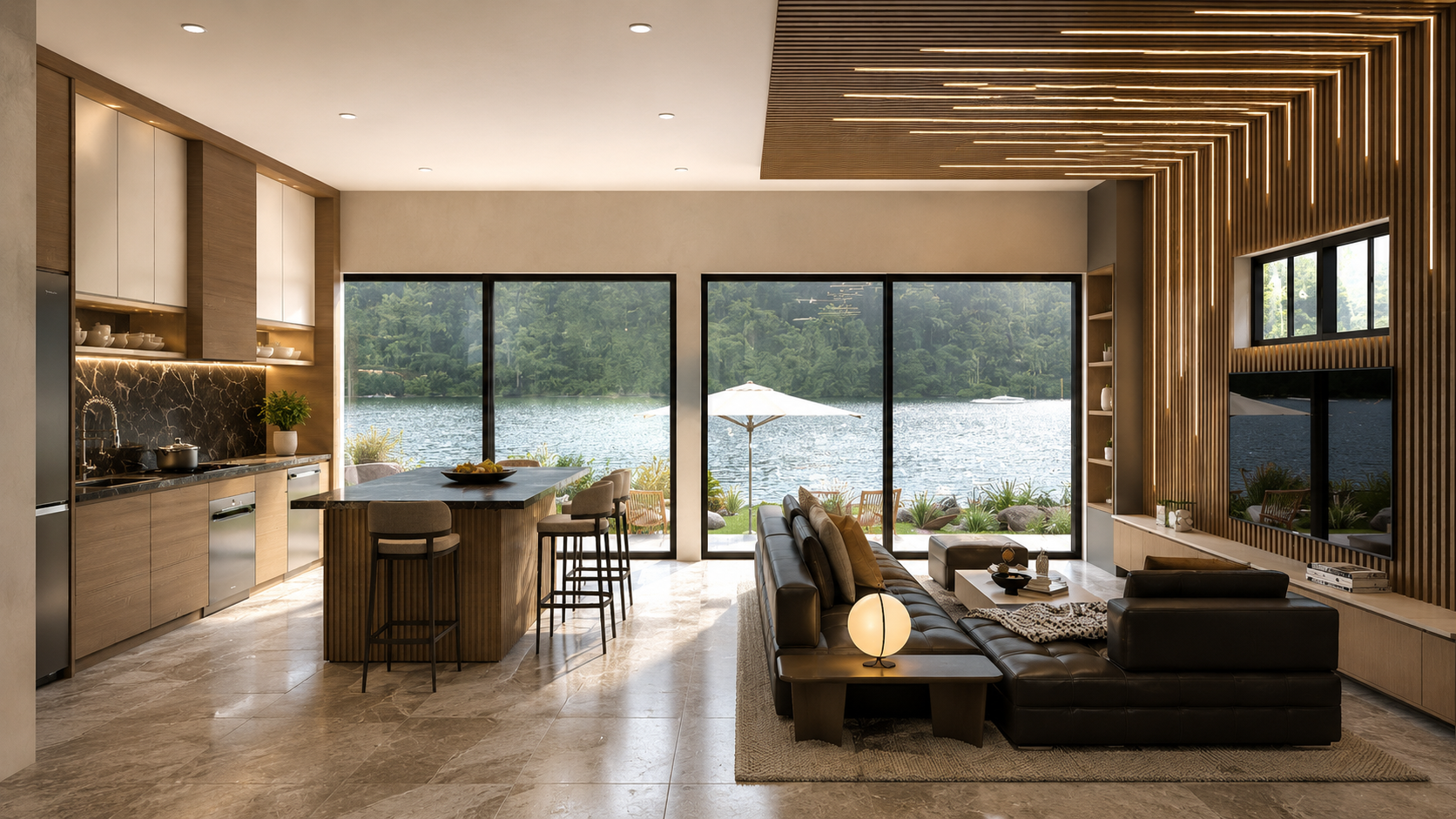 Living room interior view
