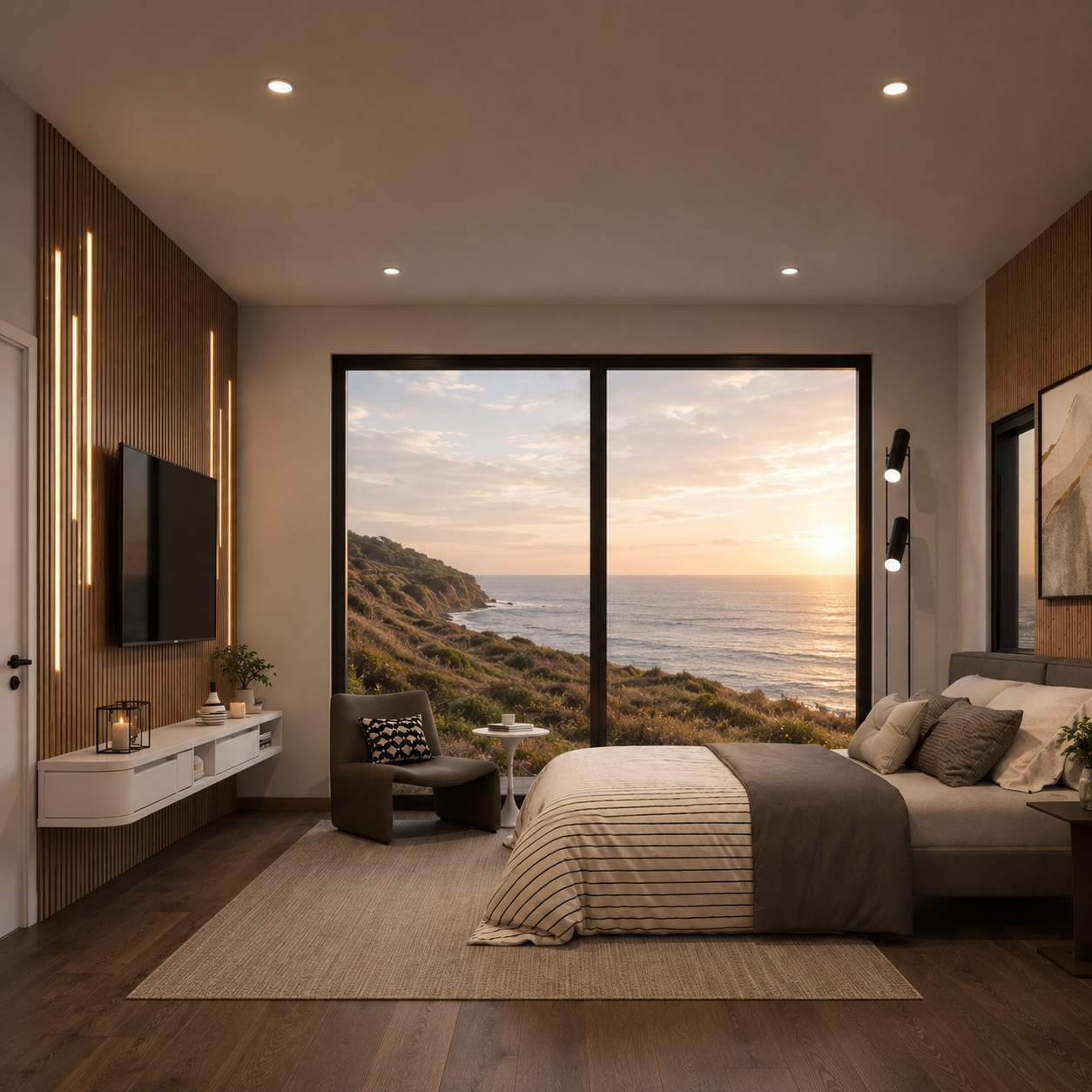 Master bedroom outside view