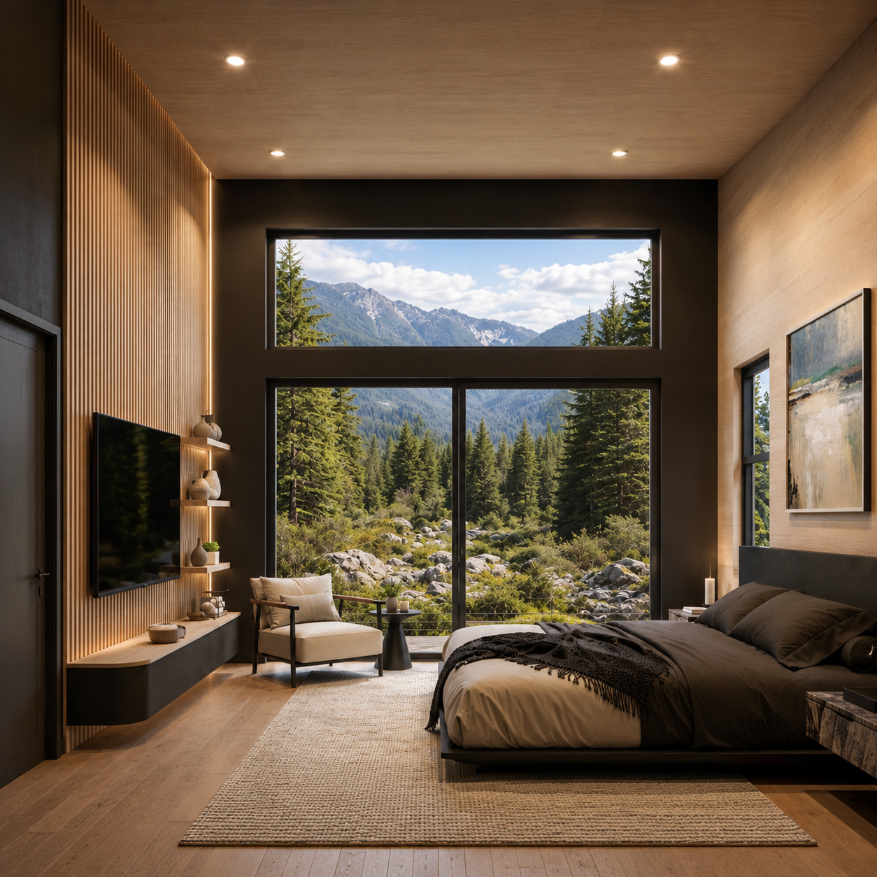 Master bedroom — outside view