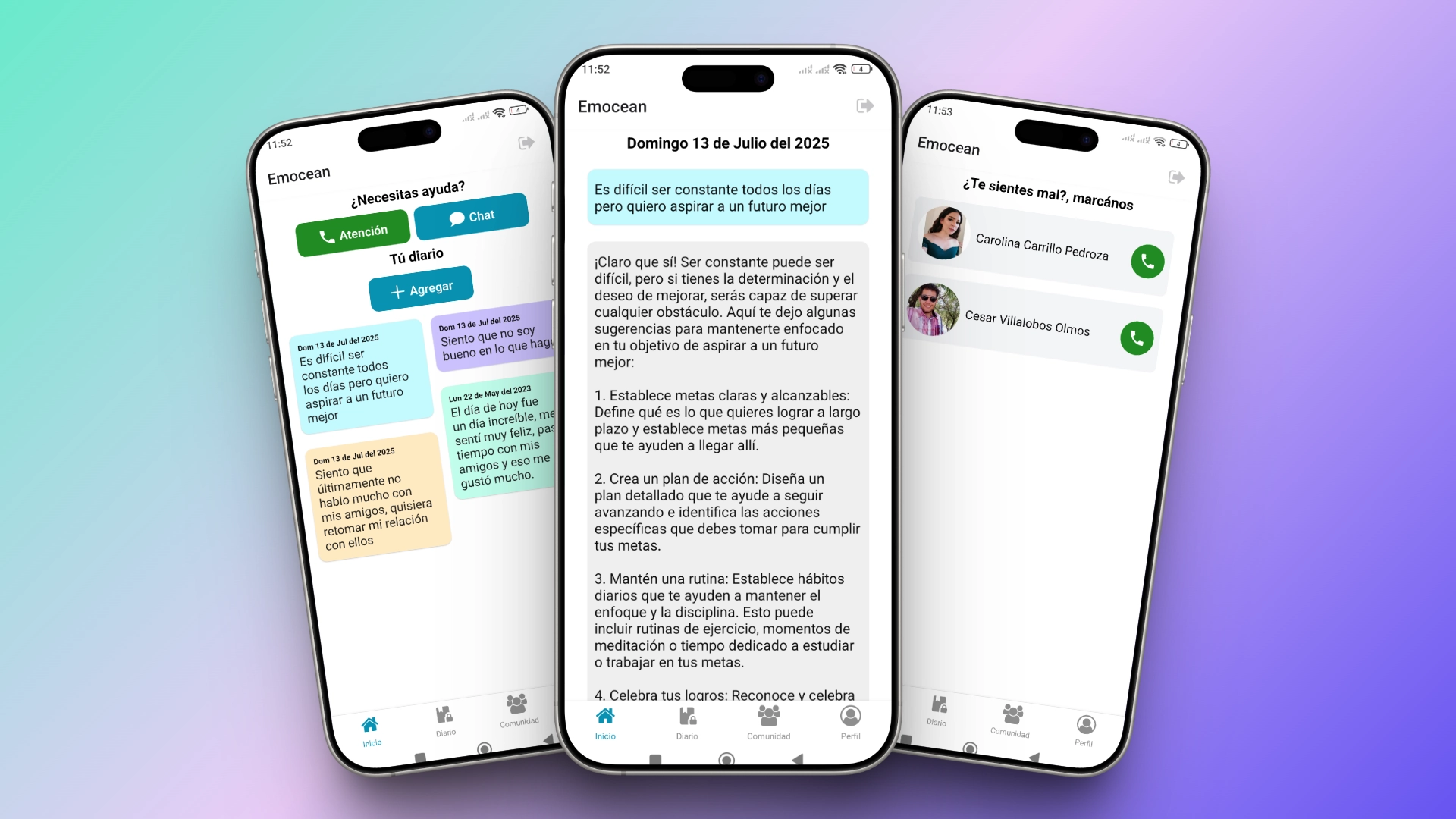 Emocean - Aplicación para el cuidado de la salud mental