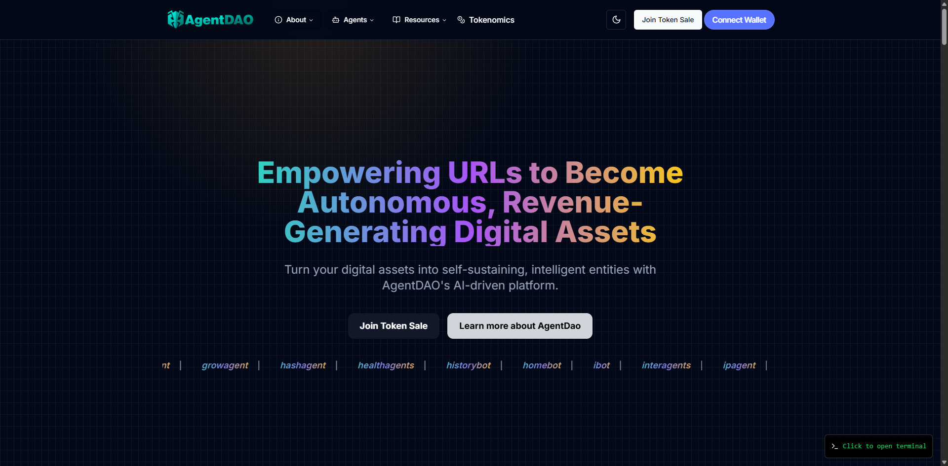 Empowering URLs to Become Autonomous with AgentDAO