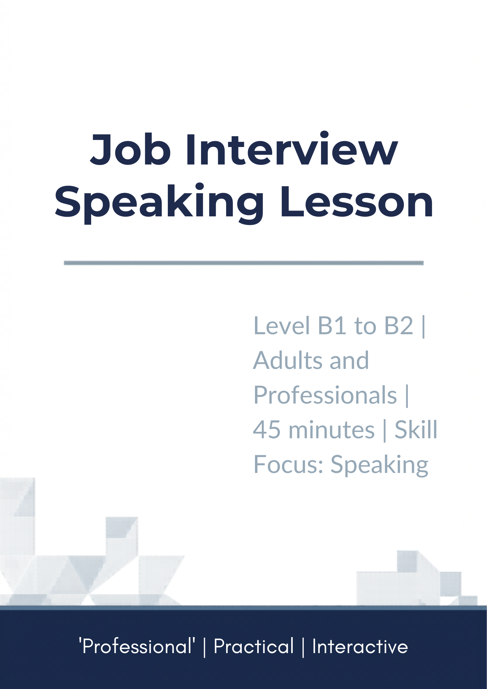 Ace the Interview: Speaking Skills for Job Interviews