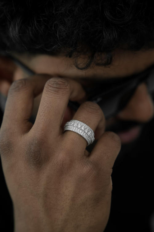 925 Silver D Vvs Moissanite Diamond Custom Ring