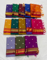 PRAJAKTA PHOOL WORK IRKAL SAREES thumbnail 3