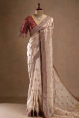 NEW SUPER HIT DESIGNERS EMBRODERY WORK SAREE thumbnail 1